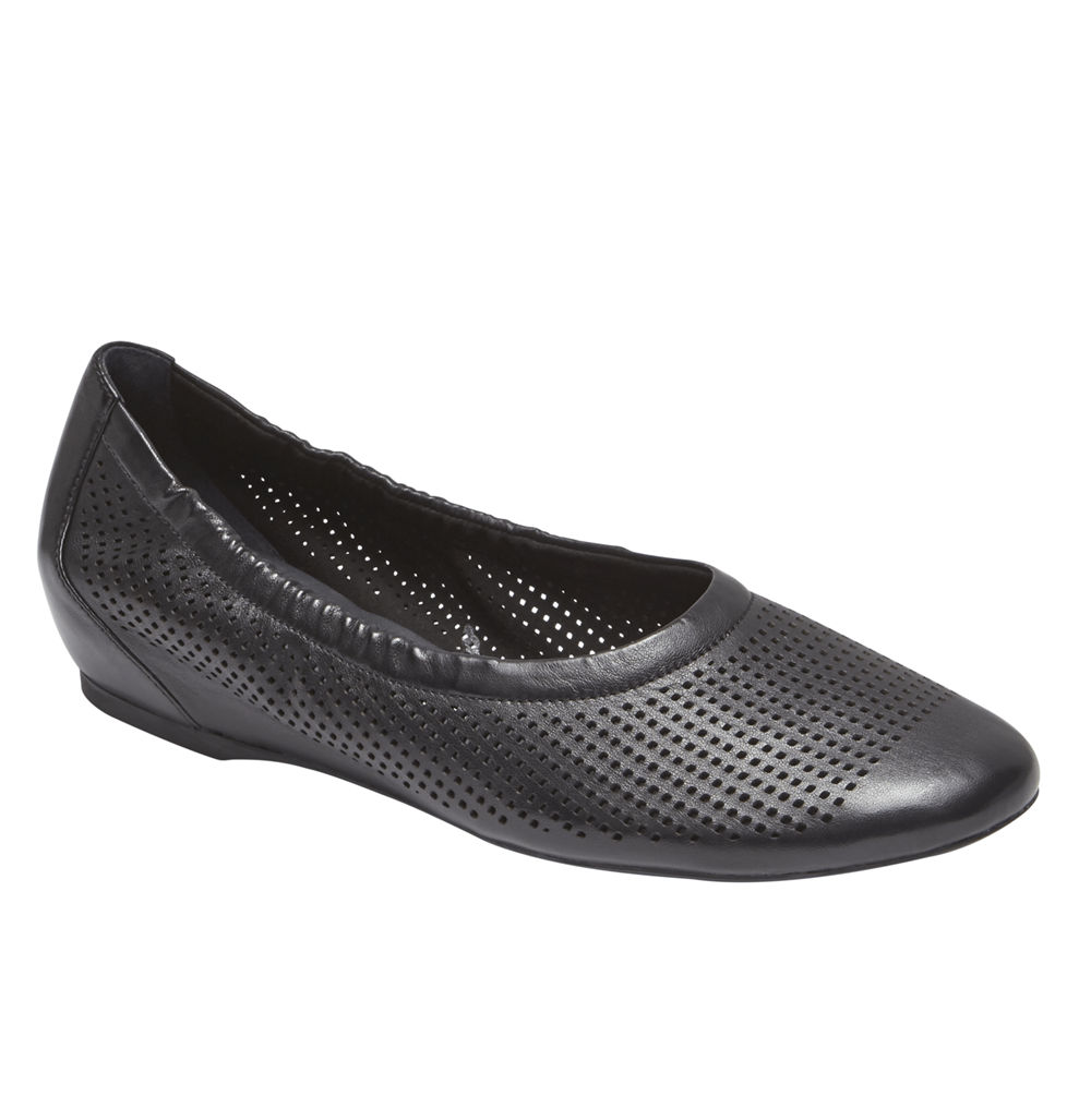 Sapato Vela Rockport Mulher Pretas - Total Motion Perf Luxe - 97564EKVD